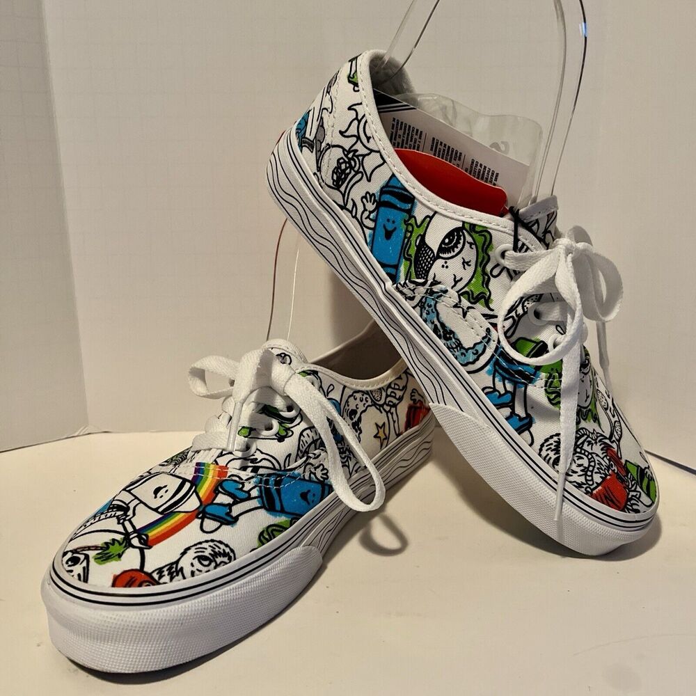 Vans X Crayola Era M 4.5 W 6 Sneakers Sketch‎ Your Way Forms of Self Expression